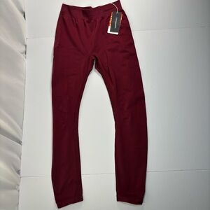 Organic Basics Active Leggings in Burgundy - NWT